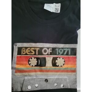 Women's Size Small Best Of 1971 Cassette Tape Vintage T-Shirt Brand New!